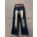 画像1: akademiks - 00's Hard Bleach Damage Denim Pants (1)