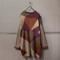 SUPER LADY - Geometric Pattern Long Knit