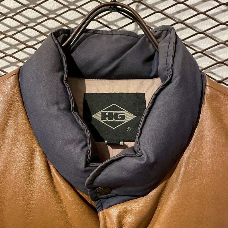 画像5: HYSTERIC GLAMOUR - 00's Leather Switching Down Vest