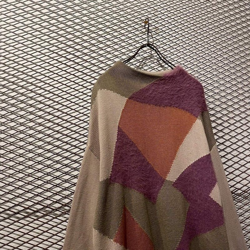 画像2: SUPER LADY - Geometric Pattern Long Knit