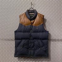 HYSTERIC GLAMOUR - 00's Leather Switching Down Vest