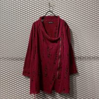 HYSTERIC GLAMOUR - Damaged Zip-up Knit