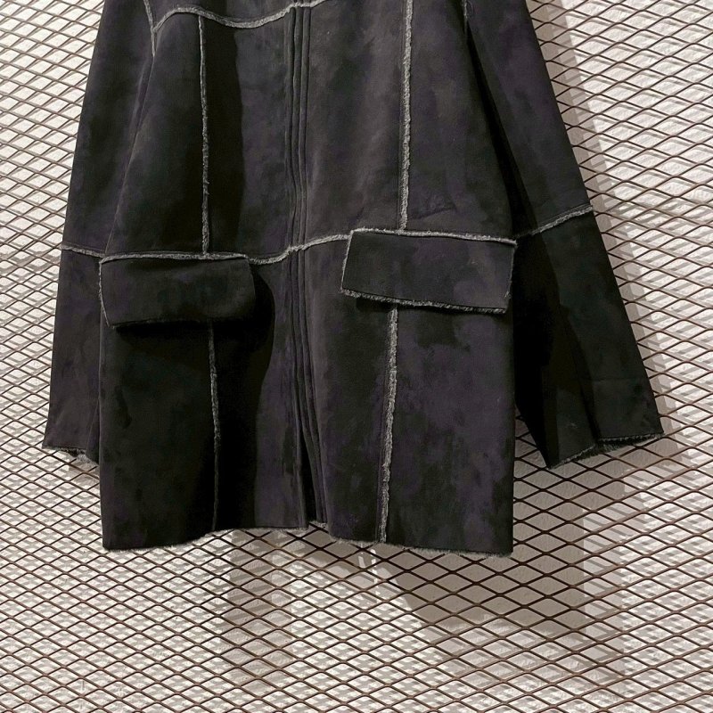 画像3: TORNADO MART - Fake Suede Hooded Mouton Coat