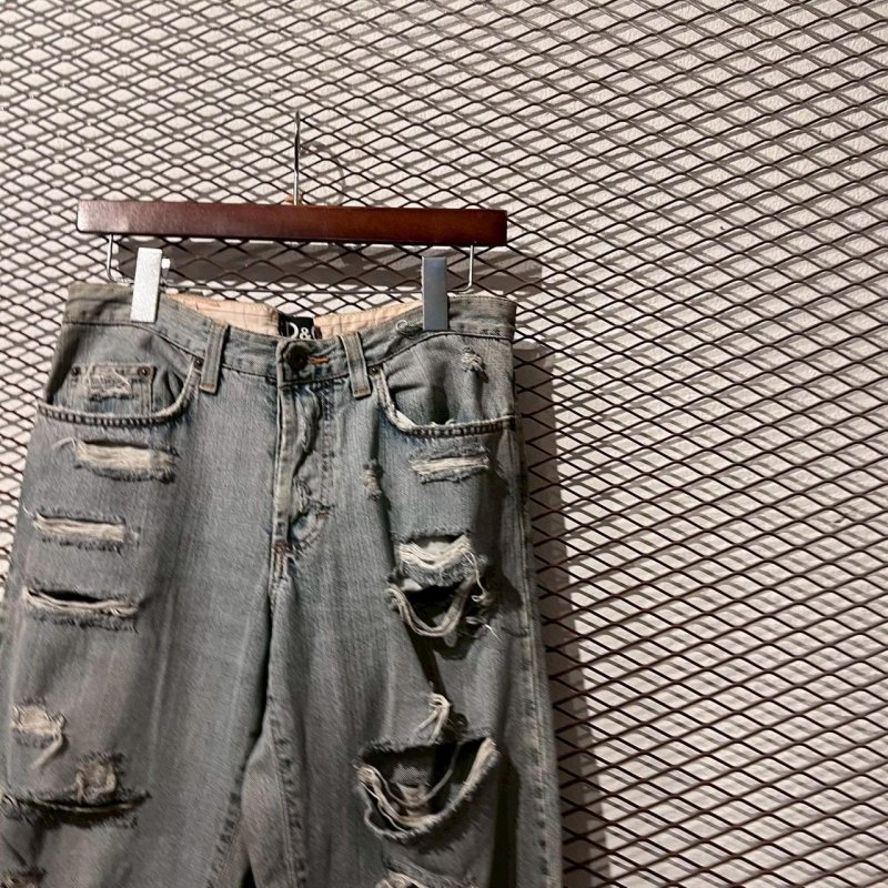 画像4: D&G - 00's Hard Crush Denim Pants