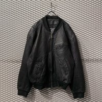 Used - Leather Bomber Jacket