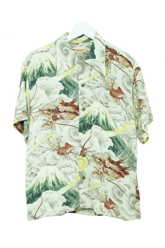 sun surf - Gray 和柄半袖開襟シャツ - dude online