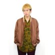 画像1: Used - Brown シルクブルゾン (1)