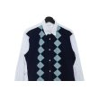 画像6: COMME des GARCONS SHIRT - Navy / White ニット切替シャツ (6)