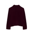 画像5: robe de chamber COMME des GARCONS - Wine Red 丸襟ベロアジャケット (5)