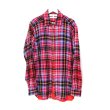 画像1: COMME des GARÇONS SHIRT - Red チェック柄ウールスウィングトップ (1)