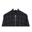 画像3: COMME des GARÇONS HOMME - Black チェック柄ジップアップリブブルゾン (3)