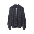 画像1: COMME des GARÇONS HOMME - Black チェック柄ジップアップリブブルゾン (1)