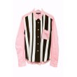 画像4: COMME des GARÇONS HOMME - Pink フロントストライプ切り替えシャツ (4)