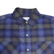画像4: yotsuba - Cotton & Rayon Shadow Check Shirt [Blue] (4)