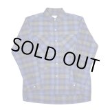 画像: yotsuba - Cotton & Rayon Shadow Check Shirt [Blue]