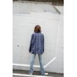 画像6: yotsuba - Cotton & Rayon Shadow Check Shirt [Blue] (6)