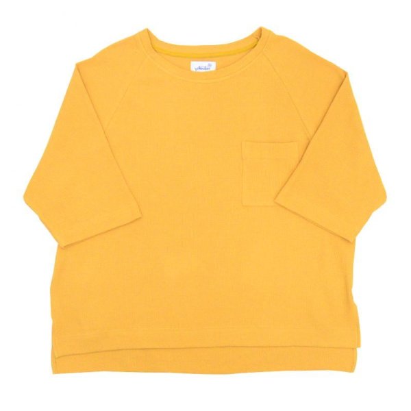 画像1: yotsuba - Raglan Thermal Tops [Yellow] (1)