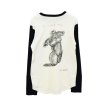 画像1: Supreme - White / Black Daniel Johnston プリントロングTシャツ (1)