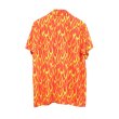 画像2: HARLEY-DAVIDSON - Red /Orange 総柄ファイヤーパターンオープンカラーシャツ (2)