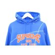 画像3: Supreme - Blue カレッジロゴ入りステッチデザインパーカー (3)