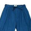 画像3: yotsuba - Fakesuede 4tuck Wide Pants [Blue] (3)