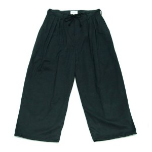 画像: yotsuba - Fakesuede 4tuck Wide Pants [Black]