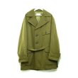 画像1: DRIES VAN NOTEN - Khaki デザインダウンコート (1)