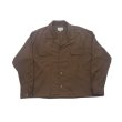 画像1: yotsuba - Rayon Open Collar Shirt [Brown] (1)