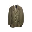 画像4: COMME des GARCONS HOMME HOMME - Khaki リバースデザインファー切り替えテーラードジャケット (4)