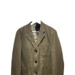 画像6: COMME des GARCONS HOMME HOMME - Khaki リバースデザインファー切り替えテーラードジャケット (6)