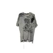 画像1: VINTI ANDREWS - Gray クラッシュ加工デザインTシャツ (1)