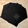 画像1: VERSACE - Black 刺繍入りニットカーディガン (1)