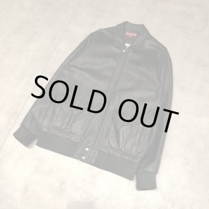 画像: Supreme - Black ビックシルエットレザーブルゾン