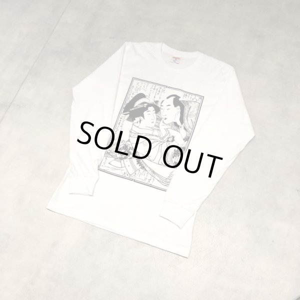 画像1: Supreme × Sasquatchfabrix. - White 春画プリントロングスリーブTシャツ (1)