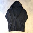 画像1: DAMIR DOMA - Black ビックシルエットフードコート (1)