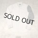 画像: COMME des GARCONS HOMME PLUS - White × Gray 袖レイヤードデザイン長袖シャツ