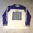 画像1: Supreme - White × Purple フットボールロングスリーブTシャツ (1)