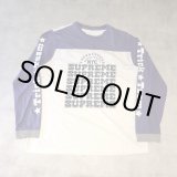 画像: Supreme - White × Purple フットボールロングスリーブTシャツ