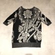 画像2: Vivienne Westwood -  Black 総グラフィック半袖ニット (2)