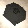 画像3: VERSACE - Gray メデューサ刺繍ニット (3)