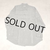 画像: COMME des GARCONS HOMME - Gray ストライプ柄レーヨン長袖シャツ