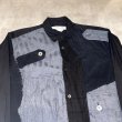 画像5: COMME des GARCONS SHIRT - Black パッチワークデザイン長袖シャツ (5)