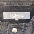 画像5: COMME des GARCONS HOMME - Black "HOMME" デカオムフードジャケット (5)