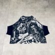 画像2: 【10%OFF】HIRO - Black 総グラフィックビックシルエットTシャツ (2)