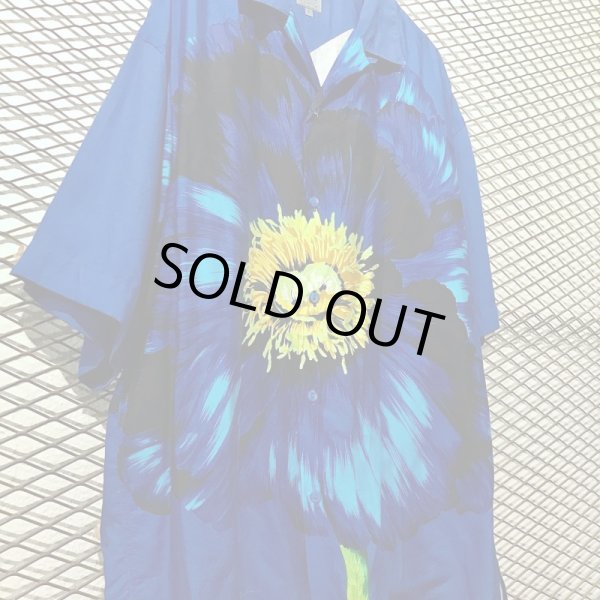 画像3: KENZO - Single Flower Rayon Shirt (3)