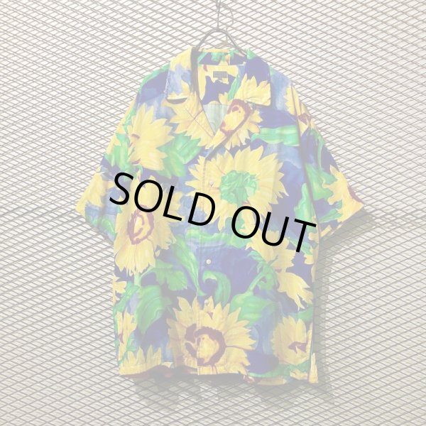 画像1: KENZO - Sunflower Graphic Rayon Shirt (1)