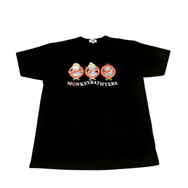 画像1: TIKA - "Three wise monkeys" Busters Big Tee 【BLACK】 (1)