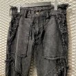 画像2: BLACKTAI - Frayed Flared Design Pants (2)