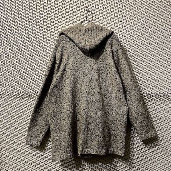 画像5: Used - Silk Blend Knit Hood Jacket (5)