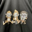 画像4: "Three wise monkeys" Pullover Sweat【BLACK】 (4)